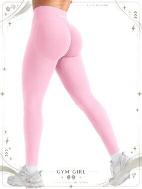 Seamless Workout Leggings High Waist Tummy Control Yoga Pants
